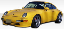 Load image into Gallery viewer, 1995-1998 Porsche 911 Carrera 993 C2 C4 Targa Duraflex RS Look Front Add Ons Spat Bumper Extensions - 2 Piece