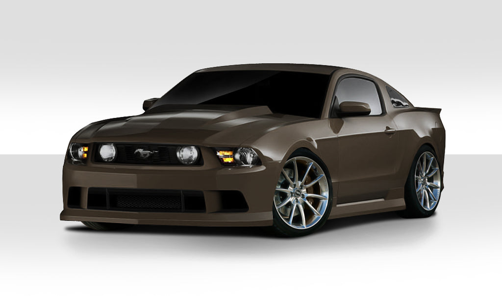 2010-2012 Ford Mustang Duraflex Circuit Body Kit - 4 Piece - Includes Circuit Front Bumper Cover (105857) Circuit Side Skirts Rocker Panels (105858) Circuit Rear Bumper Cover (105859)