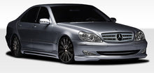 Load image into Gallery viewer, 2000-2002 Mercedes S Class W220 Duraflex W-2 Body Kit (long wheelbase) - 4 Piece - Includes W-2 Front Bumper Cover (107719) W-2 Side Skirts Rocker Panels (107720) W-2 Rear Bumper Cover (107721)
