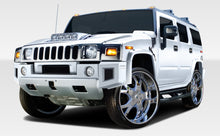 Load image into Gallery viewer, 2003-2009 Hummer H2 Duraflex BR-N Body Kit - 9 Piece - Includes BR-N Front Add On Bumper Spat Extensions (107745) BR-N Rear Add On Bumper Spat Extensions (107746) BR-N Fenders (107747)