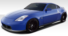 Load image into Gallery viewer, 2003-2008 Nissan 350Z Z33 Duraflex N-3 Body Kit - 5 Piece - Includes N-3 Front Bumper Cover (108081) N-1 Side Skirts Rocker Panels (100497) N-1 Rear Add On Bumper Spat Extensions (100496)