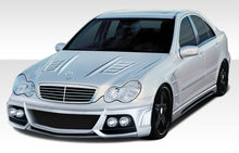 Load image into Gallery viewer, 2001-2007 Mercedes C Class W203 Duraflex W-1 Body Kit - 7 Piece - Includes W-1 Front Bumper Cover (107134) W-1 Side Skirts Rocker Panels (107135) W-1 Rear Bumper Cover (107136) W-1 Fenders (108246) W-1 Hood (108247)