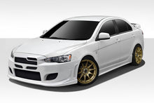 Load image into Gallery viewer, 2008-2017 Mitsubishi Lancer 4DR Duraflex I-Spec Body Kit - 4 Piece - Includes I-Spec Front Bumper Cover (108777) GT Concept Side Skirts Rocker Panels (103943) GT Concept Rear Bumper Cover (103944)