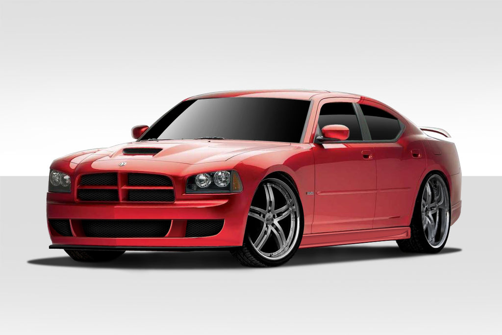 2006-2010 Dodge Charger Duraflex RK-S Body Kit - 4 Piece - Includes RK-S Front Bumper Cover (108780) VIP Side Skirts Rocker Panels (103331) VIP Rear Lip Under Spoiler Air Dam (103330)