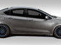 2013-2016 Dodge Dart Duraflex Racer Side Skirt Rocker Panels - 2 Piece