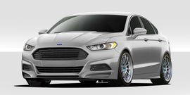 2013-2016 Ford Fusion Duraflex Racer Body Kit - 4 Piece - Includes Racer Front Lip Under Spoiler Air Dam (109333) Racer Rear Lip Under Spoiler Air Dam (109334) Racer Side Skirt Rocker Panels (109335)