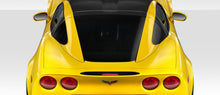 Load image into Gallery viewer, 2005-2013 Chevrolet Corvette C6 Duraflex Stingray Look Roof Window Rail Halo Kit - 3 Piece - Includes Stingray Look Window Rails (109342) Stingray Look Halo (109343)