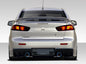 2008-2017 Mitsubishi Lancer Duraflex Evo X V3 Rear Bumper Cover - 1 Piece