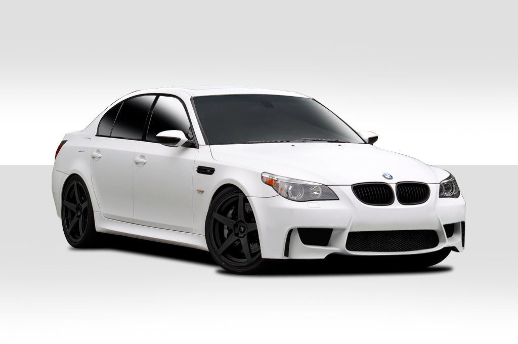 2004-2010 BMW 5 Series 4DR E60 Duraflex 1M Look Body Kit - 4 Piece - Includes 1M Look Front Bumper Cover (109300) M5 Look Side Skirt Rocker Panels (104422) M5 Look Rear Bumper Cover (104421)
