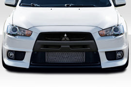 2008-2017 Mitsubishi Lancer Duraflex Evo X V2 Body Kit - 4 Piece - Includes Evo X V2 Front Bumper Cover (109320) Evo X Look Side Skirt Rocker Panels (106954) Evo X V2 Rear Bumper Cover (109321)