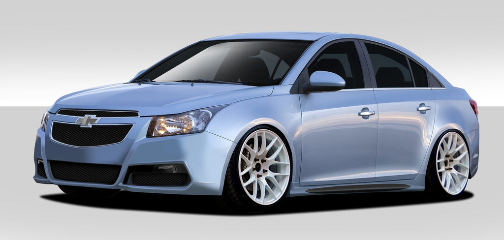 2011-2015 Chevrolet Cruze Duraflex GT Racing Body Kit - 4 Piece - Includes GT Racing Front Bumper Cover (109502) GT Racing Side Skirt Rocker Panels (109503) GT Racing Rear Bumper Cover (109504)