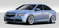 2011-2015 Chevrolet Cruze Duraflex GT Racing Body Kit - 4 Piece - Includes GT Racing Front Bumper Cover (109502) GT Racing Side Skirt Rocker Panels (109503) GT Racing Rear Bumper Cover (109504)