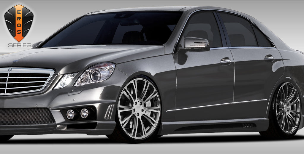 2010-2016 Mercedes E Class W212 Eros Version 1 Side Skirts Rocker Panels - 2 Piece