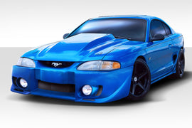 1994-1998 Ford Mustang Duraflex Evo 5 Body Kit - 4 Piece - Includes Evo 5 Front Bumper Cover (101428) Vader Rear Bumper Cover (101441) Vader Side Skirts Rocker Panels (101442)