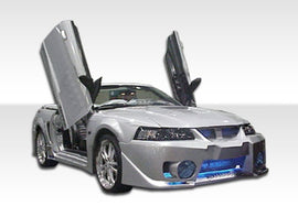 1999-2004 Ford Mustang Duraflex Evo 5 Body Kit - 4 Piece - Includes Evo 5 Front Bumper Cover (103276) Bomber Side Skirts Rocker Panels (103275) Bomber Rear Bumper Cover (103274)