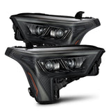 AlphaRex (LUXX-Series) (22+) Toyota Tundra Projector Headlights - Alpha-Black w/ White DRL