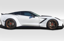 Load image into Gallery viewer, 2014-2019 Chevrolet Corvette C7 Duraflex Gran Veloce Wide Body Kit - 6 Piece - Includes Gran Veloce Wide Body Side Skirts (112430), Gran Veloce Wide Body Front Fender Flares (112431), Gran Veloce Wide Body Rear Fender Flares (112432)