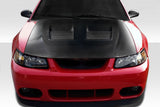 1999-2004 Ford Mustang Carbon Creations Riot Hood - 1 Piece