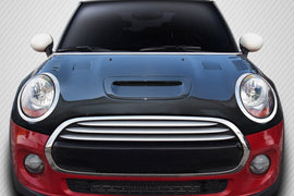 2014-2024 Mini Cooper S F55 F56 F57 Carbon Creations DriTech Racer Hood - 1 Piece