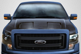 2009-2014 Ford F-150 Carbon Creations DriTech Ram Air Hood - 1 Piece