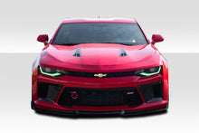 Load image into Gallery viewer, 2016-2018 Chevrolet Camaro V8 Duraflex Grid Front Bumper Air Duct Extensions Add Ons Spat Extensions - 2 Piece