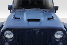 Load image into Gallery viewer, 2007-2018 Jeep Wrangler Duraflex Hellcat Look Hood - 1 Piece