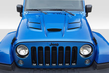 Load image into Gallery viewer, 2007-2018 Jeep Wrangler Duraflex Viper Look Hood - 1 Piece