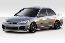Load image into Gallery viewer, 2004-2005 Honda Civic 4DR Duraflex R34 Body Kit - 4 Piece - Includes R34 Front Bumper Cover (102433) R34 Rear Bumper Cover (100245) R34 Side Skirts Rocker Panels (100246)