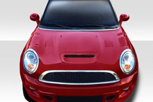Load image into Gallery viewer, 2007-2013 Mini Cooper Hatchback R56 Clubman R55 2009-2015 Cooper convertible R57 2012-2015 Cooper Coupe / Roadster R58 R59 Duraflex Racer Hood - 1 Piece