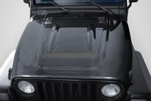 Load image into Gallery viewer, 1997-2006 Jeep Wrangler Carbon Creations Heat Reduction Hood (fits all models without highline fenders) - 1 Piece
