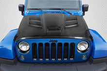 Load image into Gallery viewer, 2007-2018 Jeep Wrangler Carbon Creations Viper Look Hood - 1 Piece