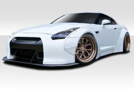 2009-2016 Nissan GT-R R35 Duraflex LBW Kit - 14 Piece - Includes LBW Front Bumper (113505) LBW Front Splitter (113506) LBW Front Fender Flares (113508) LBW Rear Fender Flares (113509) LBW Rear Diffuser / Splitter (113510) LBW Rear Wing Spoiler (113512)
