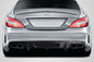 2012-2018 Mercedes W218 CLS63 Carbon AF-1 Rear Diffuser ( CFP ) - 1 Piece