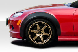 2006-2015 Mazda Miata Super20 Look Duraflex Fender Flare Kit - 4 Piece - Includes Super20 Look Duraflex Front Fender Flares (113779) Super20 Look Style Duraflex Rear Fender Flares (113781)