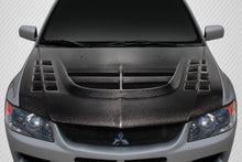 Load image into Gallery viewer, 2003-2006 Mitsubishi Lancer Evolution 8 9 Carbon Creations DriTech VT-X Hood - 1 Piece