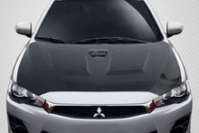 Load image into Gallery viewer, 2008-2017 Mitsubishi Lancer / Lancer Evolution 10 Carbon Creations D Spec Hood - 1 Piece