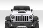 Universal Duraflex Dual Ram Air Hood Scoop - 1 Piece