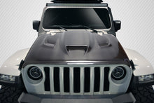 Load image into Gallery viewer, 2018-2025 Jeep Wrangler JL Gladiator JT Carbon Creations Hellcat Look Hood - 1 piece