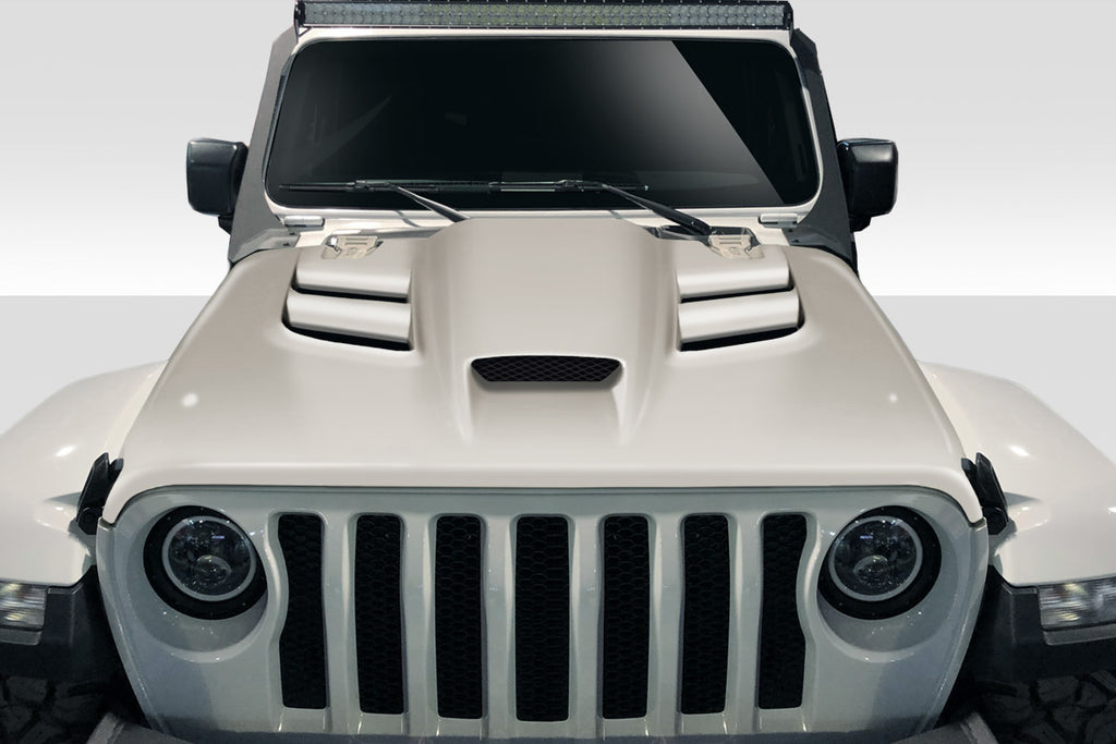 2018-2025 Jeep Wrangler JL Gladiator JT Duraflex Viper Look Hood - 1 Piece