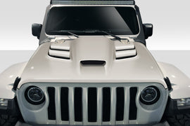 2018-2025 Jeep Wrangler JL Gladiator JT Duraflex Viper Look Hood - 1 Piece