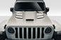 2018-2025 Jeep Wrangler JL Gladiator JT Duraflex Viper Look Hood - 1 Piece