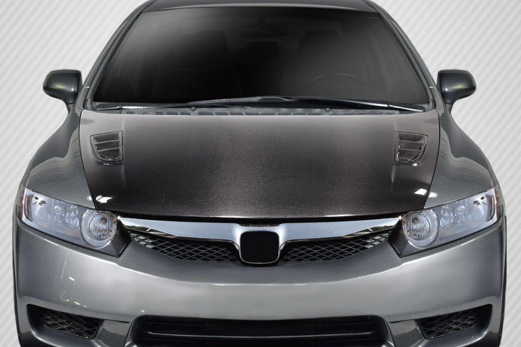 2006-2011 Honda Civic 4DR Carbon Creations Type M Hood - 1 Piece