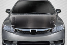 Load image into Gallery viewer, 2006-2011 Honda Civic 4DR Carbon Creations Type M Hood - 1 Piece