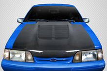 Load image into Gallery viewer, 1987-1993 Ford Mustang Carbon Creations GT500 V2 Hood - 1 Piece