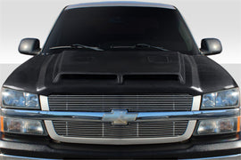 2002-2006 Chevrolet Avalanche (w/o cladding) 2003-2005 Silverado Carbon Creations GT500 Hood - 1 Piece