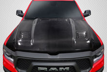 Load image into Gallery viewer, 2019-2025 Dodge Ram Carbon Creations Rebel Mopar Look Hood - 1 Piece