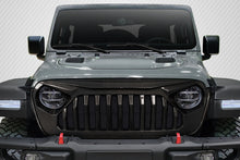Load image into Gallery viewer, 2018-2025 Jeep Wrangler JL Gladiator JT Carbon Creations Predator Grille - 1 Piece