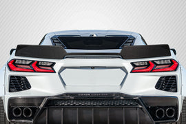 2020-2025 Chevrolet Corvette C8 Carbon Creations Gran Veloce Wicker Bill Rear Wing Spoiler - 1 Piece