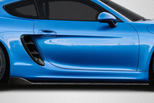 Load image into Gallery viewer, 2014-2016 Porsche Cayman Carbon Creations Motox Side Skirt Rocker Panel Splitters - 2 Pieces