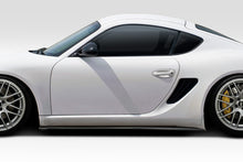 Load image into Gallery viewer, 2006-2010 Porsche Cayman Duraflex Motox Side Skirt Splitters - 2 Piece